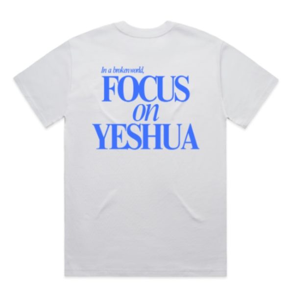 'Focus On Yeshua' Tee - White