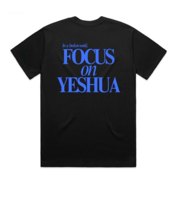 'Focus On Yeshua' Tee - Black